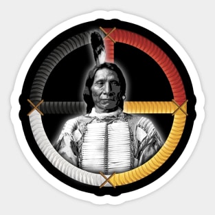 MEDICINE WHEEL 2 Chief Maȟpíya Lúta (Red Cloud) Sticker